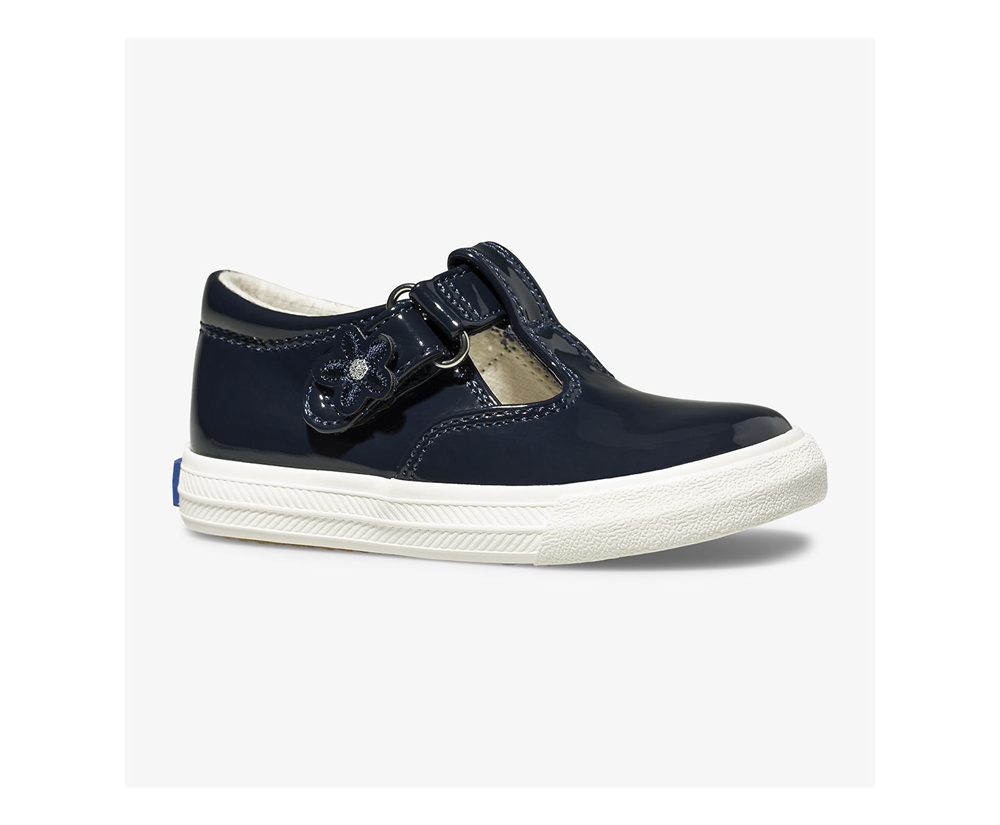 Slip Ons Keds Niños Azul Marino - Daphne Patent - 806-OCJFSU